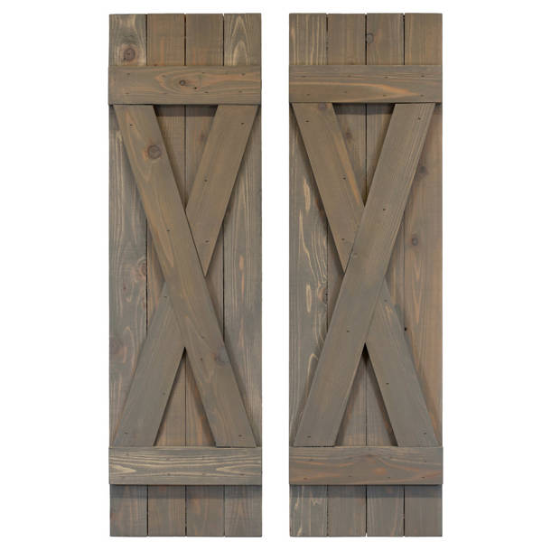 Dogberry Collections Traditional Board and Batten Exterior Shutters